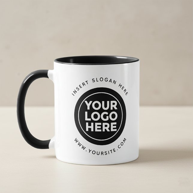 Mug Ronde le logo personnalisé de votre entreprise (Créateur téléchargé)