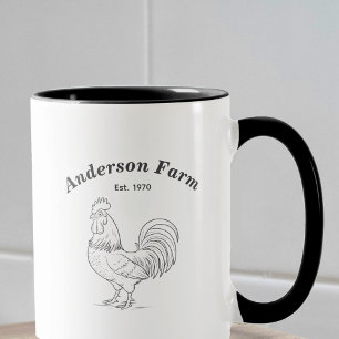Mug Rooster de ferme
