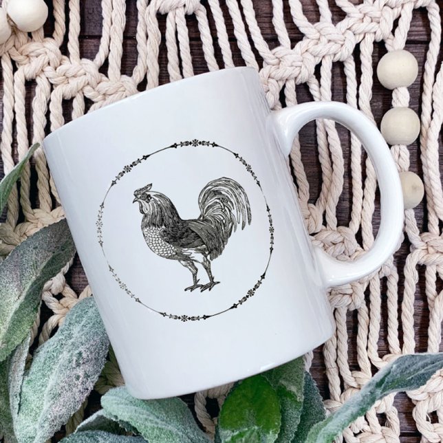 Mug Rooster vintage (Rooster Coffee Mug)