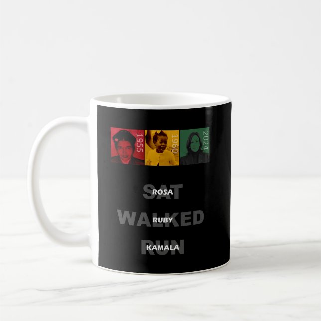 Mug Rosa Sat Ruby Marche Kamala Run (Gauche)