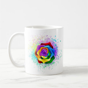 Mug Rose arc-en-ciel coloré
