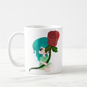Mug Rose Chibi Avec Rose