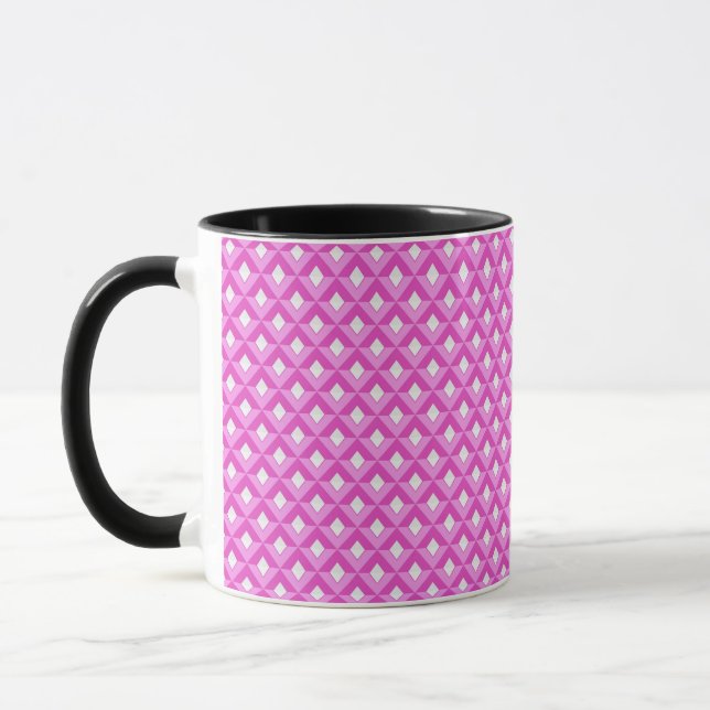 Mug Rose Diamant Deux Tons (Gauche)