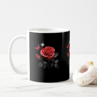 Mug Rose, encre et temps noir