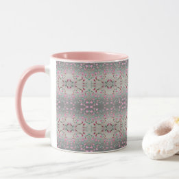 Mug Rose Et Joli Motif