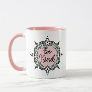 Mug Rose et Mint vert Be Kind