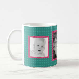 Mug Rose et Teal 3 photos faites sur commande d'IG
