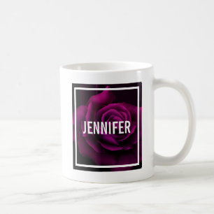 Mug Rose Fleur Pourpre-Rouge Gothique