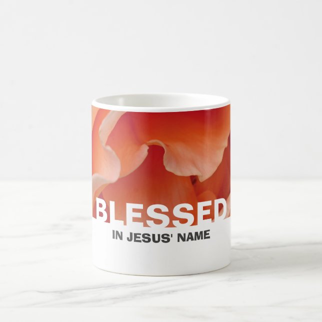 Mug Rose floral personnalisé BLESSEE (Centre)