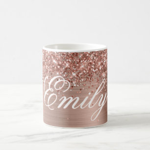Mug Rose Gold Pailleté Personnalisé