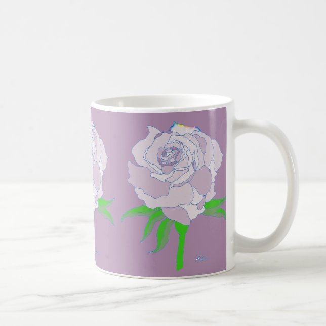 Mug - Rose in Shades of Colour (Right)