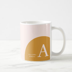 Mug Rose & Jaune   Publicité d'entreprise Colorée