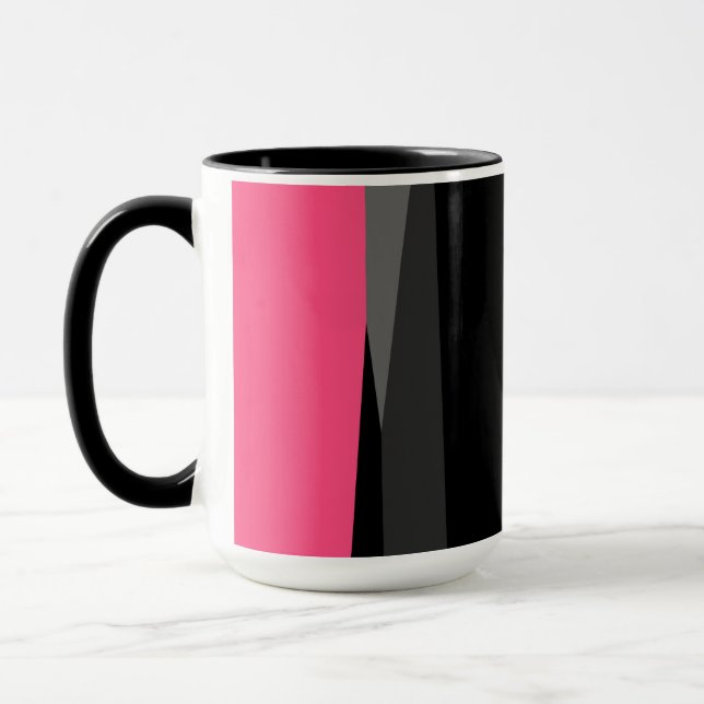 Mug Rose Noir et Gris (Gauche)