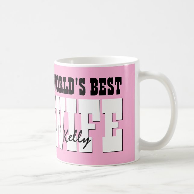 Mug ROSE nommé fait sur commande A01 de la meilleure (Droite)