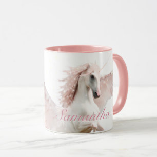 Mug rose Pegasus avec Dreamy Design Cheval Amour