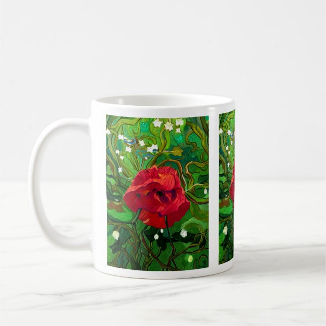 MUG ROSE ROUGE  (Gauche)