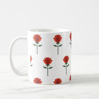 Mug Rose rouge intemporelle