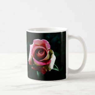 Mug Rose rouge peinte à l'huile