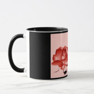 Mug "Rose rouge" - Personnalisable