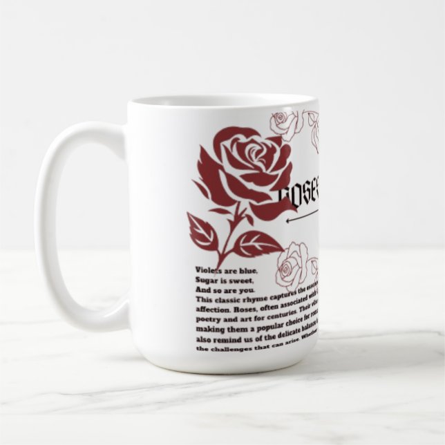 Mug Rose sont rouge Esthétique (Gauche)