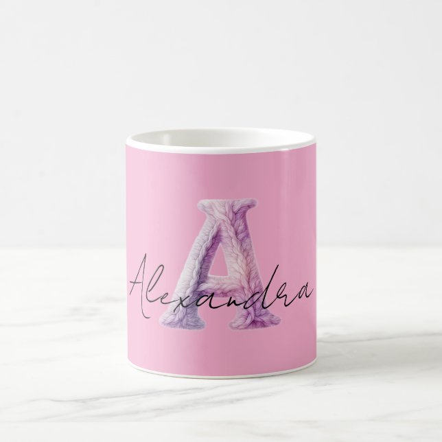 Mug Rose Violet Confortable Un Nom (Centre)