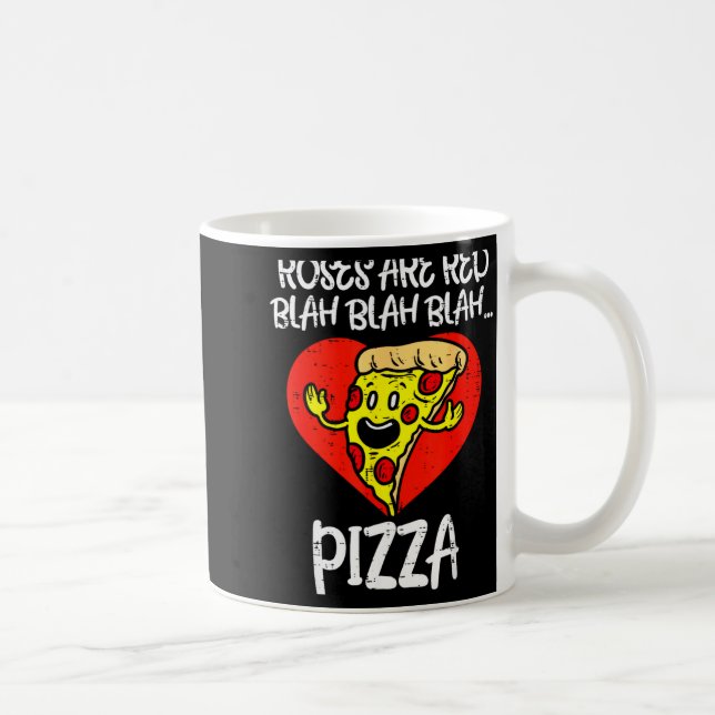Mug Roses Are Red Blah Zza Funny Valentine Day Food  (Droite)