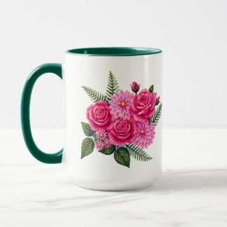 Mug Roses et Dahlias Grand