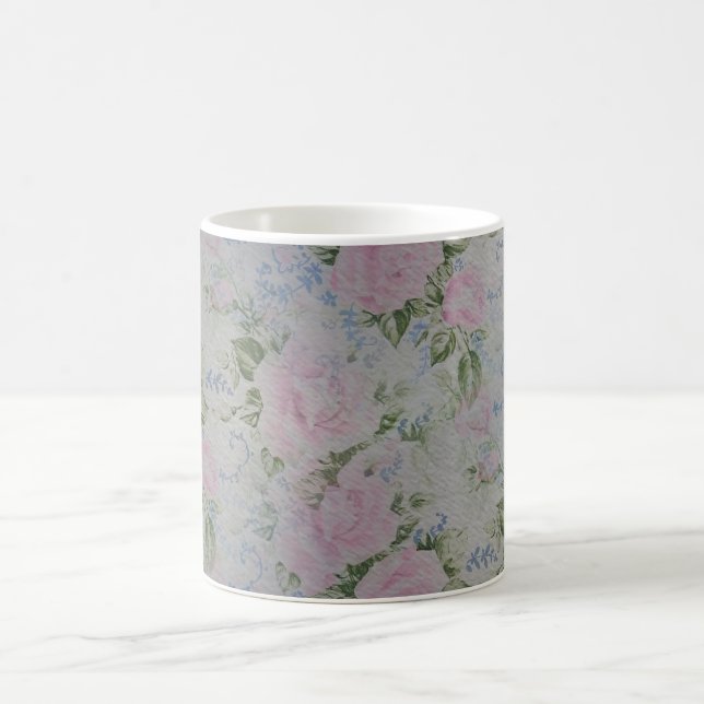 Mug Roses floraux roses Vintages (Centre)