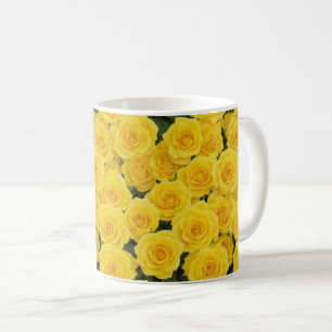 Mug Roses Jaunes Lumineuses