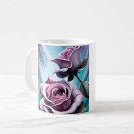 Mug Roses radieux : Parfaitement rose et violet pétale