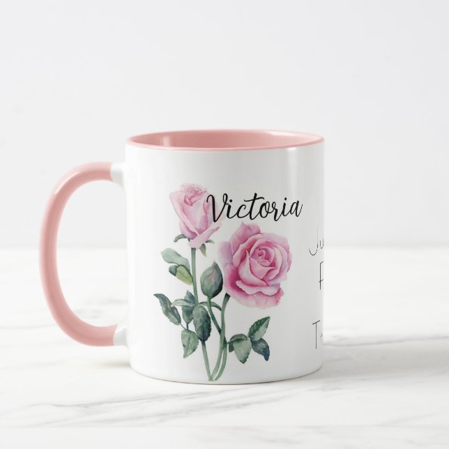 Mug Roses roses Juin Mois de naissance Fleur (Gauche)