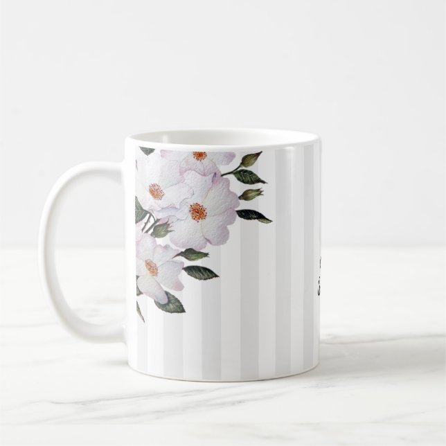 Mug Roses roses roses Ballerina Aquarelle Illustration (Gauche)