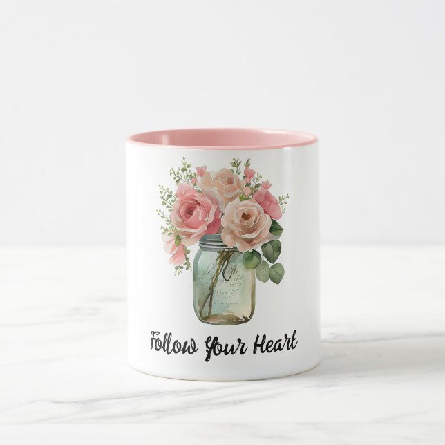 Mug Roses roses roses florales (Centre)