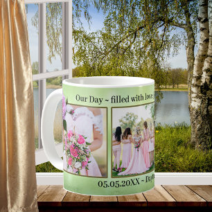 Mug Roses roses sur Musique Mariage Vert