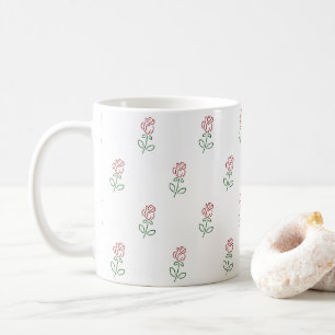 Mug Roses Rouges, Motif De Roses, Fleurs