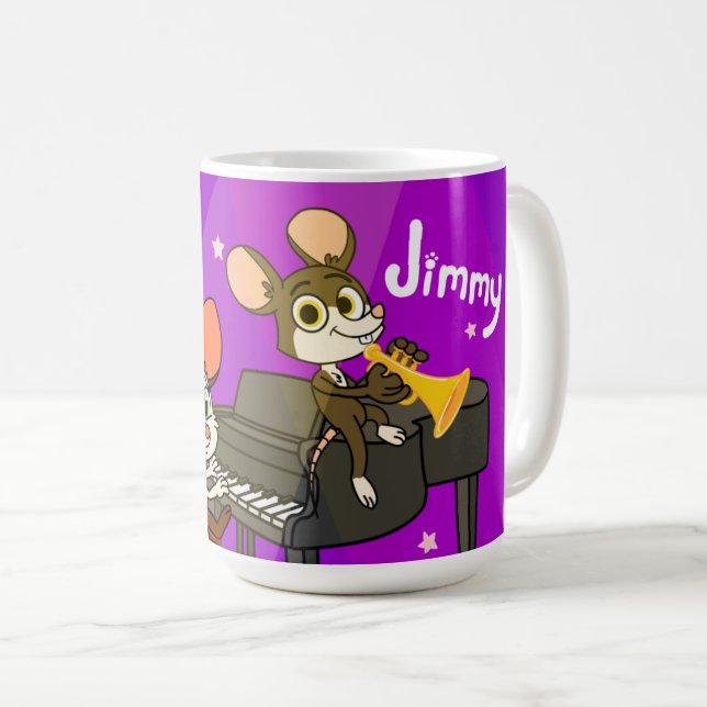 Mug Rosie et Jimmy jouant de la musique (Devant droit)