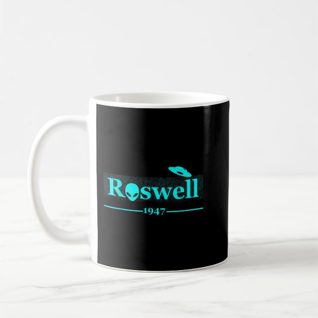 Mug Roswell 1947 Alien OVNI Nouveau-Mexique Croyants D (Gauche)