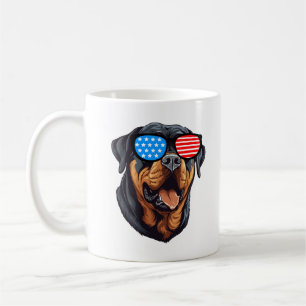 Mug Rottweiler patriotique