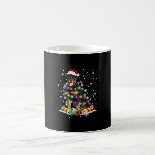 Mug Rottweiler Père Noël Christmas Tree Lights Noël