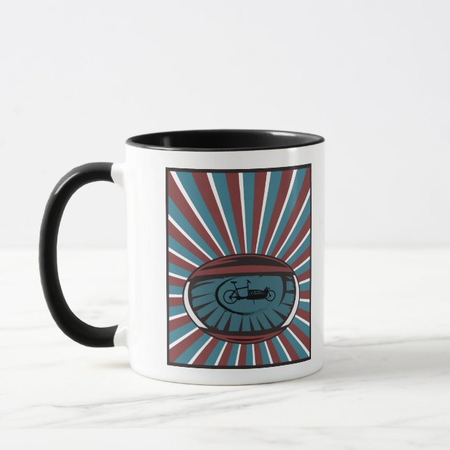 Mug Roue de charge dans l'oeil avec des rayons (Gauche)