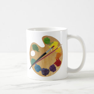 Mug Roue de couleur de palette du ` s d'artiste