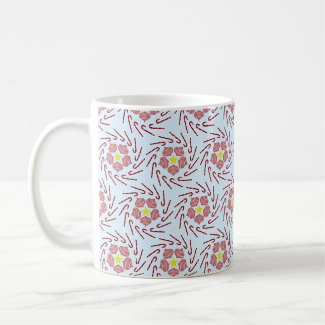 Mug Roue de Noël preppy (Gauche)