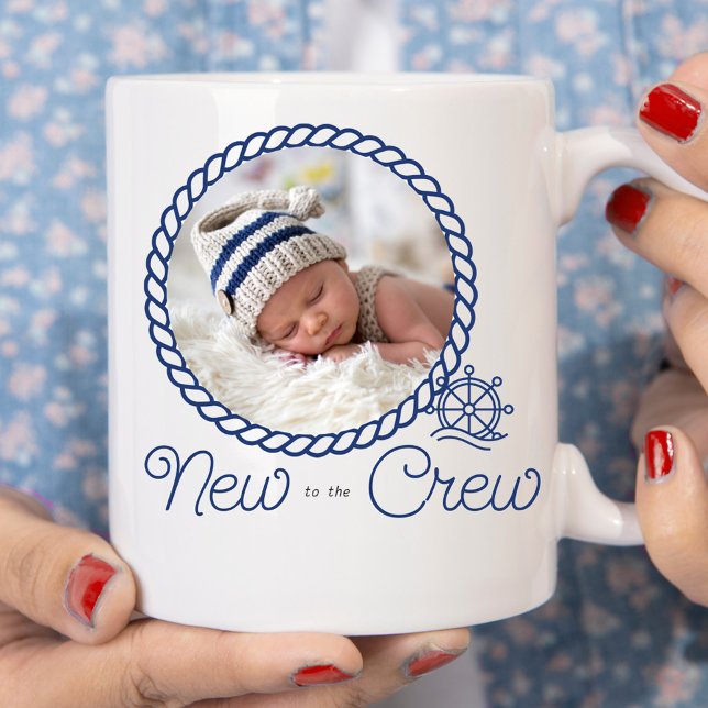 Mug Roue nautique nouvelle à la Faire-part de naissanc (Créateur téléchargé)