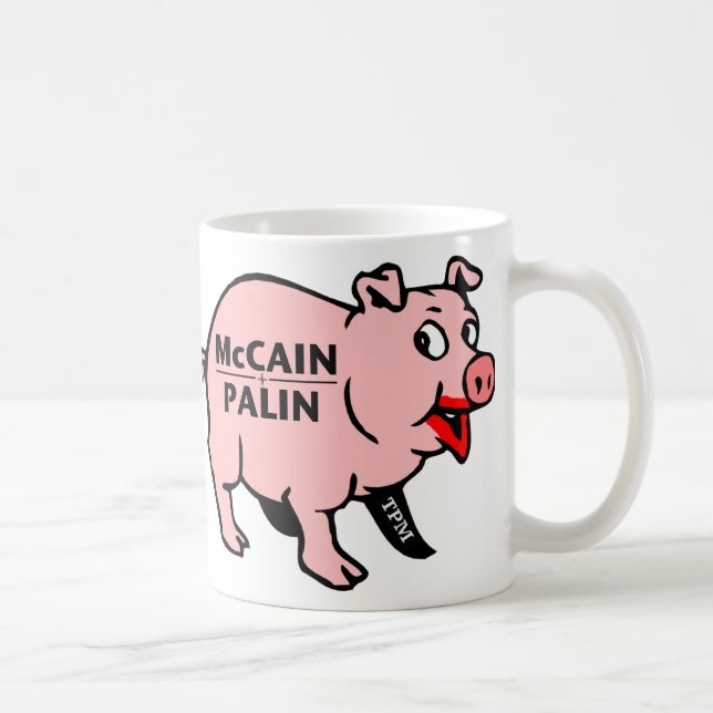 Mug Rouge à lèvres sur un porc (Droite)