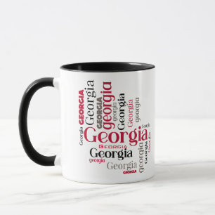 Mug Rouge Black Georgia Word Art