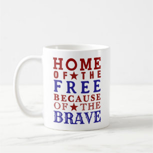 Mug Rouge Blanc Bleu Quatre Juillet