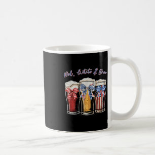 Mug Rouge Blanc Et Bière 4 Juillet Bière Merica Arc Us