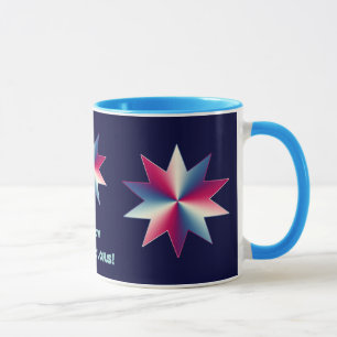 Mug Rouge, blanc et bleu