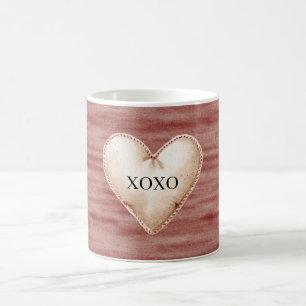 Mug Rouge Cerise Blush Cream Heart XOXO