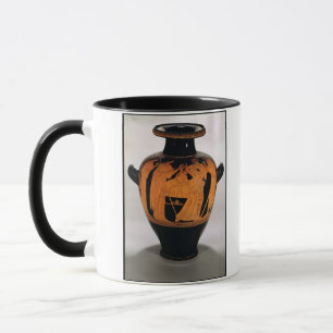 Mug Rouge-chiffre stamnos de grenier dépeignant le